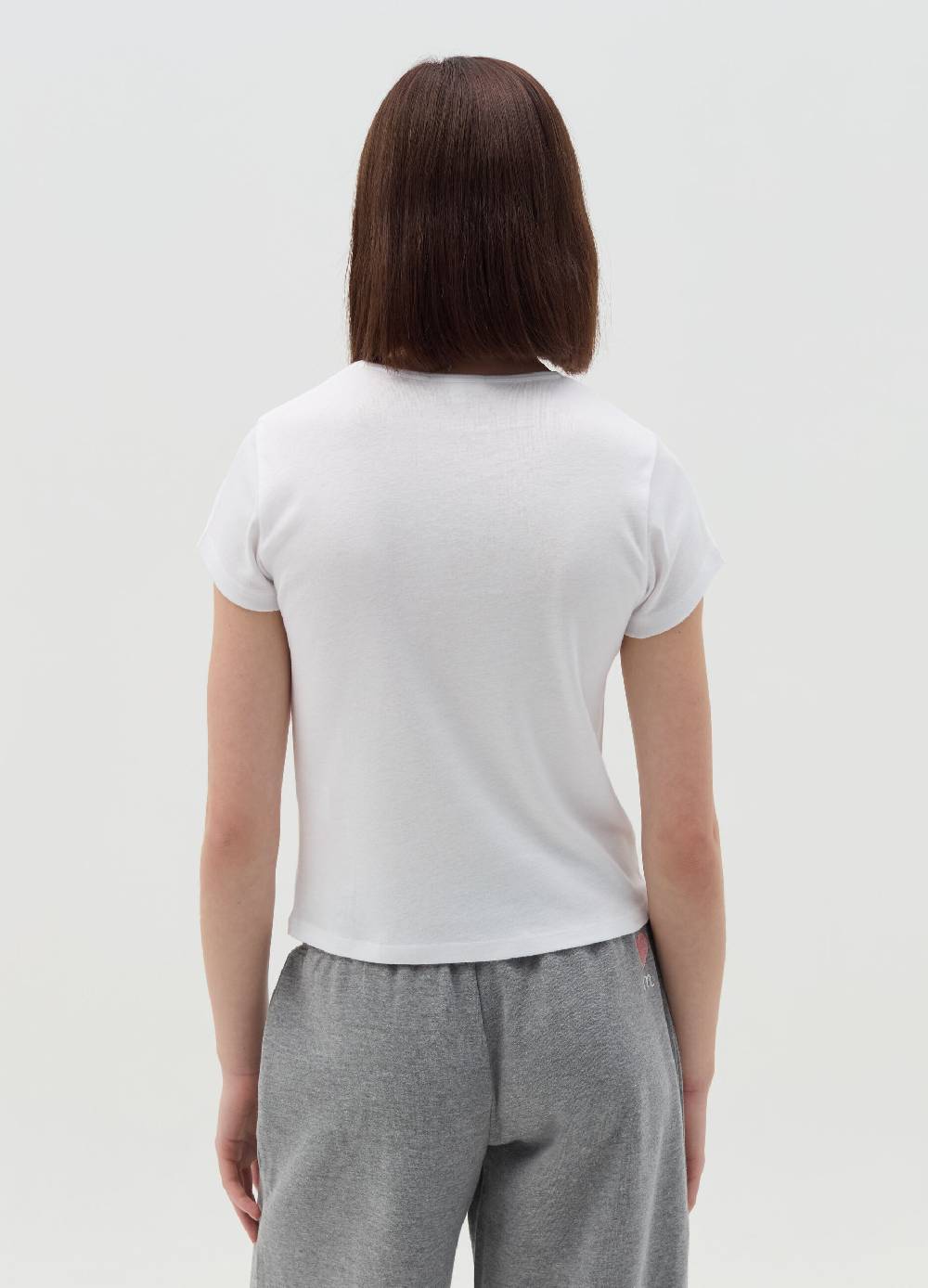 MILK+HERO T-shirt girocollo con ricamo Sottocosto
