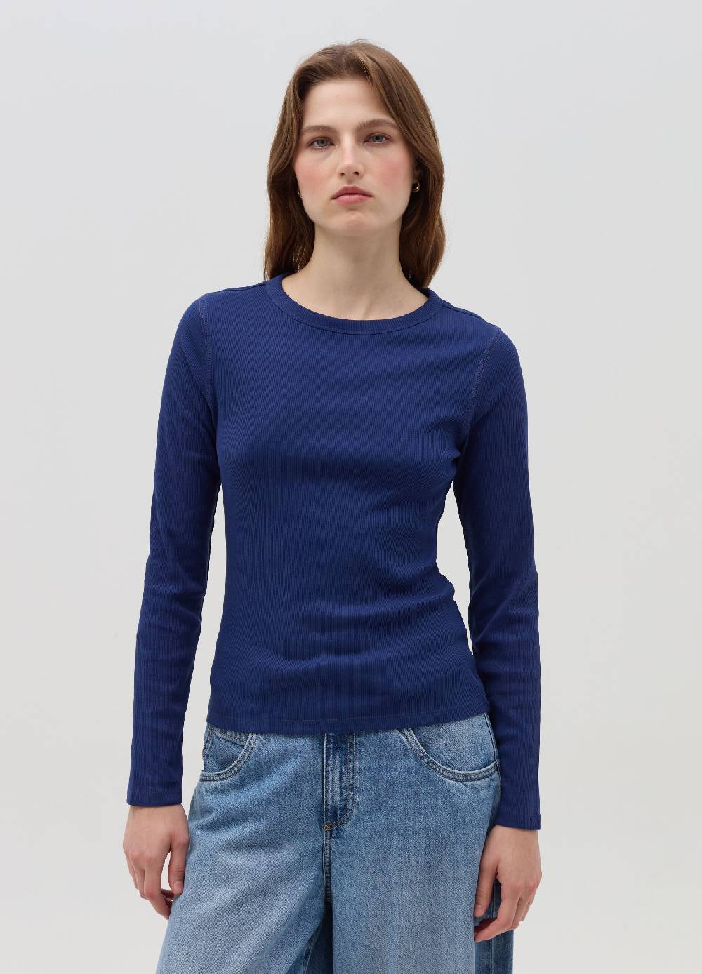 OVS T-shirt a costine con maniche lunghe Presa