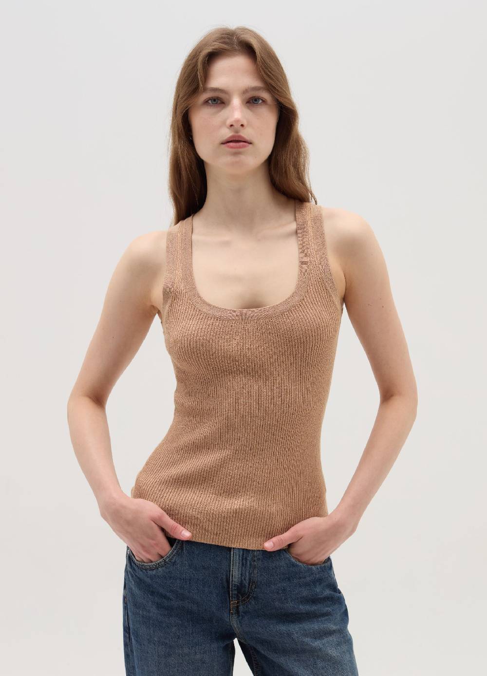 OVS Tank top a costine con lurex Sconto