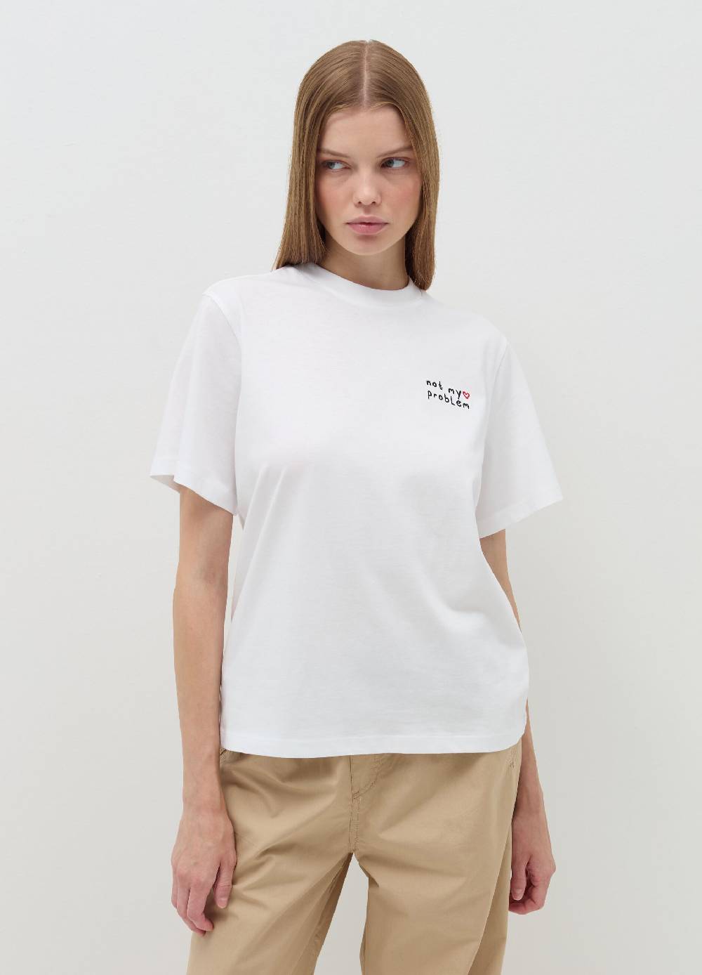 B. ANGEL T-shirt relaxed fit in cotone In Vendita