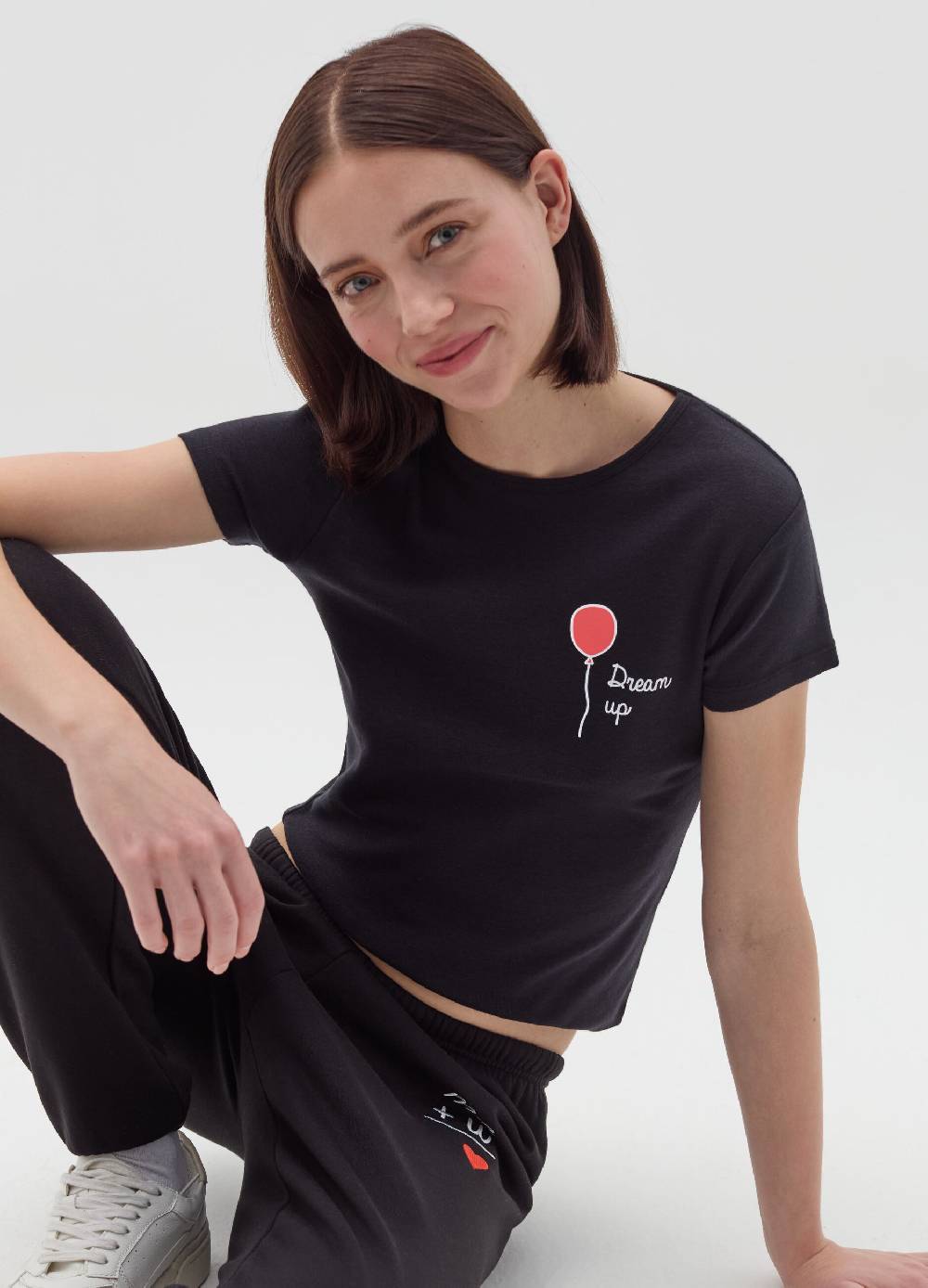 MILK+HERO T-shirt girocollo con stampa Vendita Economica