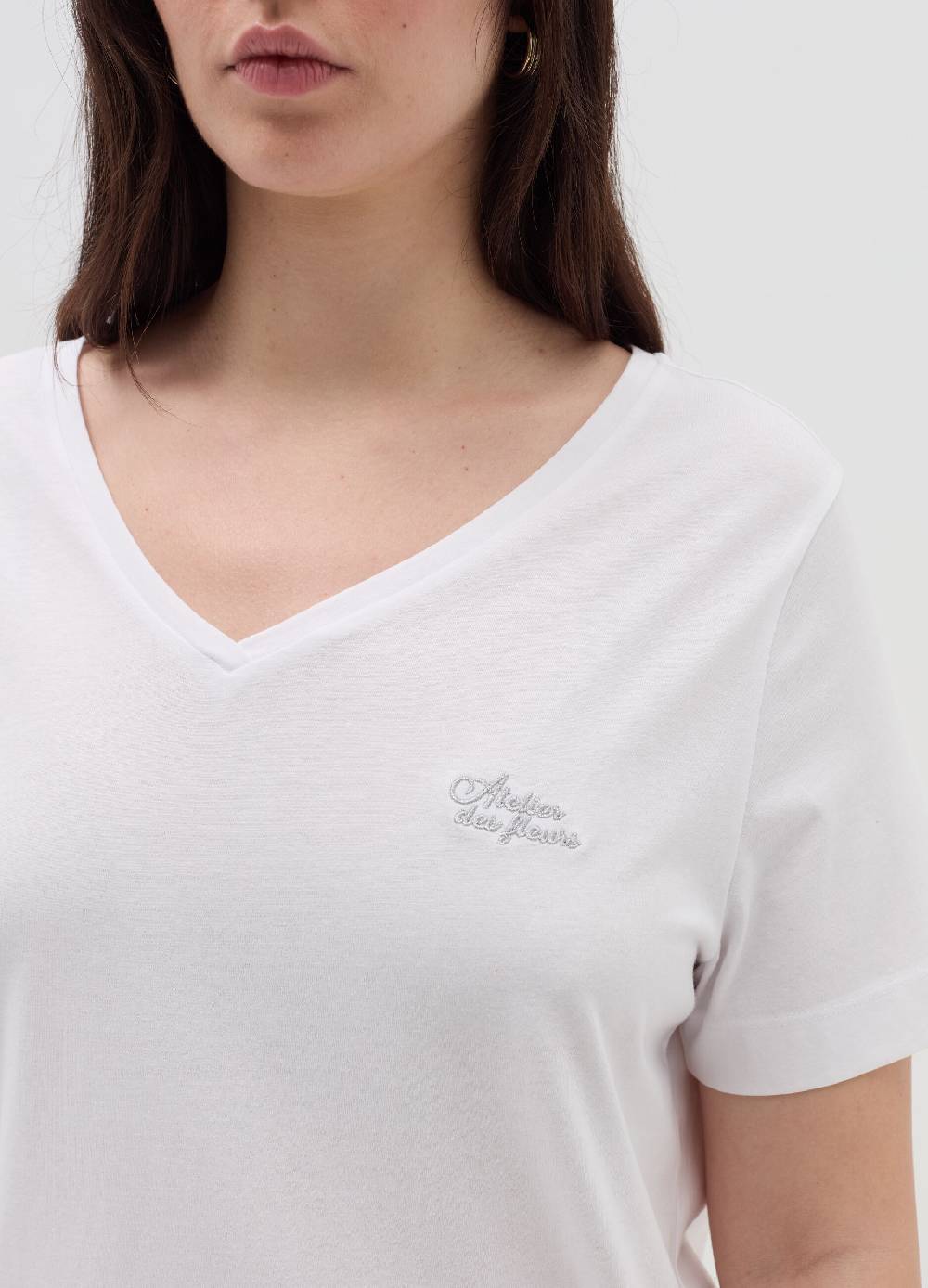 MYA T-shirt con ricamo lurex Curvy 2025