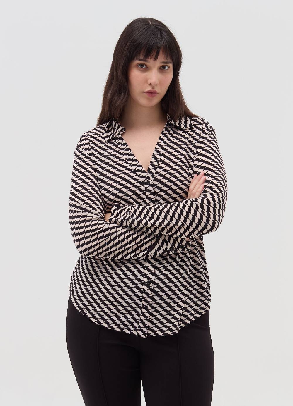 MYA Camicia fantasia optical Curvy