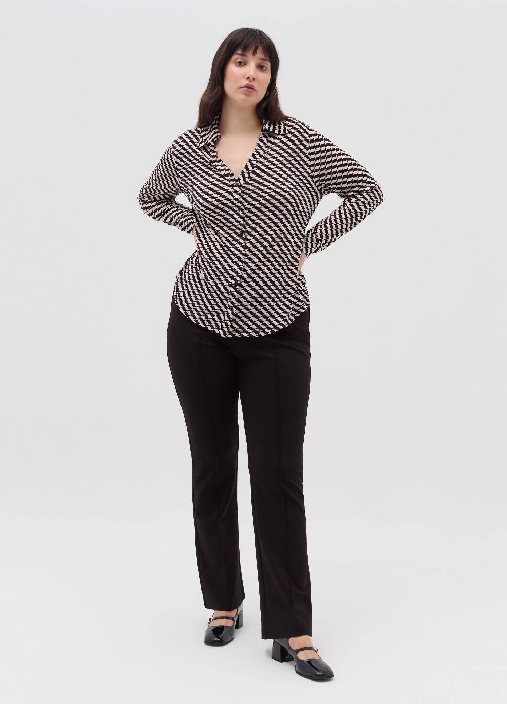 MYA Camicia fantasia optical Curvy Qualità Garantita