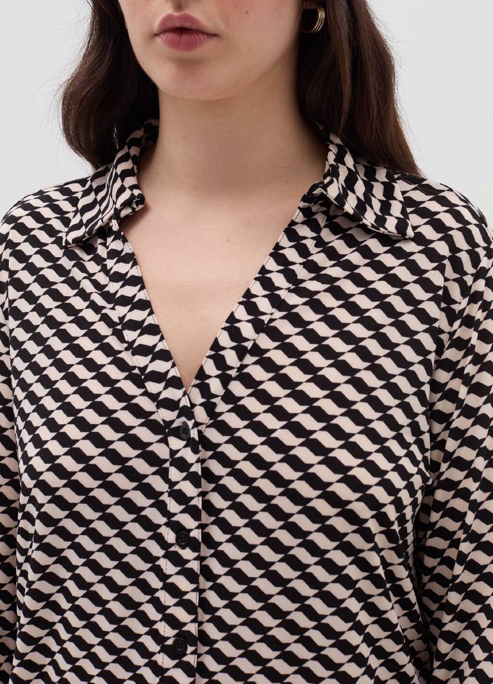 MYA Camicia fantasia optical Curvy Qualità Garantita