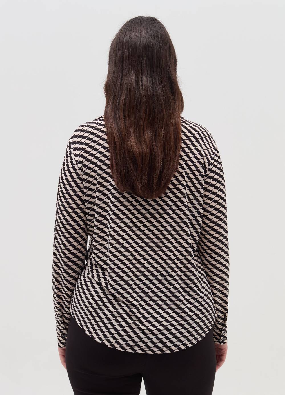 MYA Camicia fantasia optical Curvy Qualità Garantita