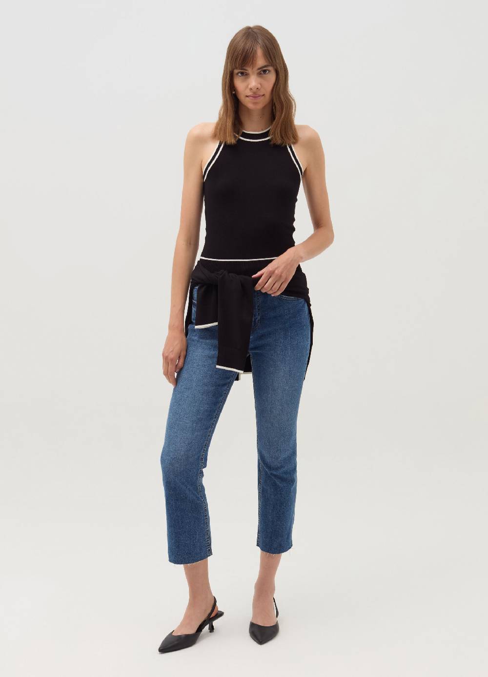 OVS Tank top con bordi a contrasto