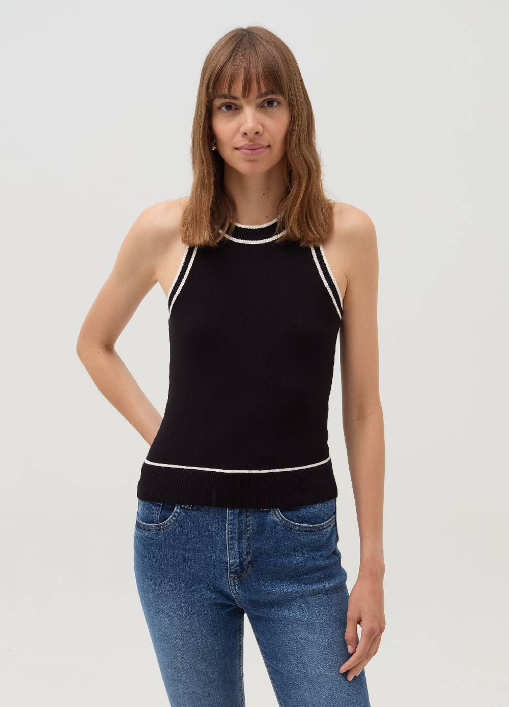 OVS Tank top con bordi a contrasto Consegna Veloce
