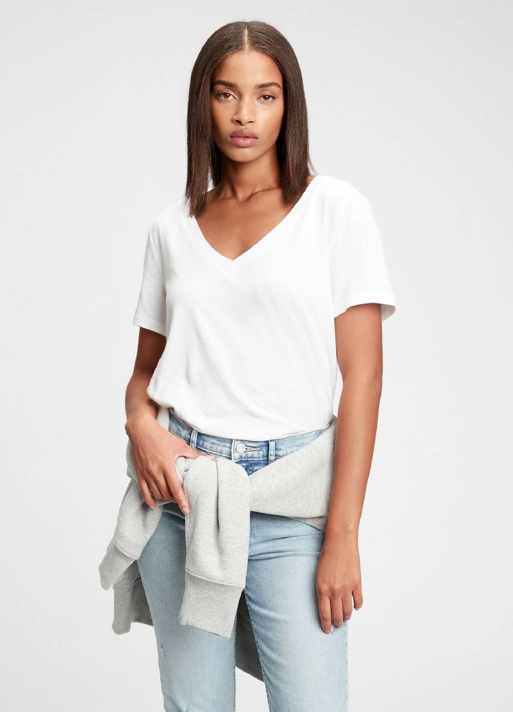 GAP T-shirt in cotone con scollo a V Promozione Limitata