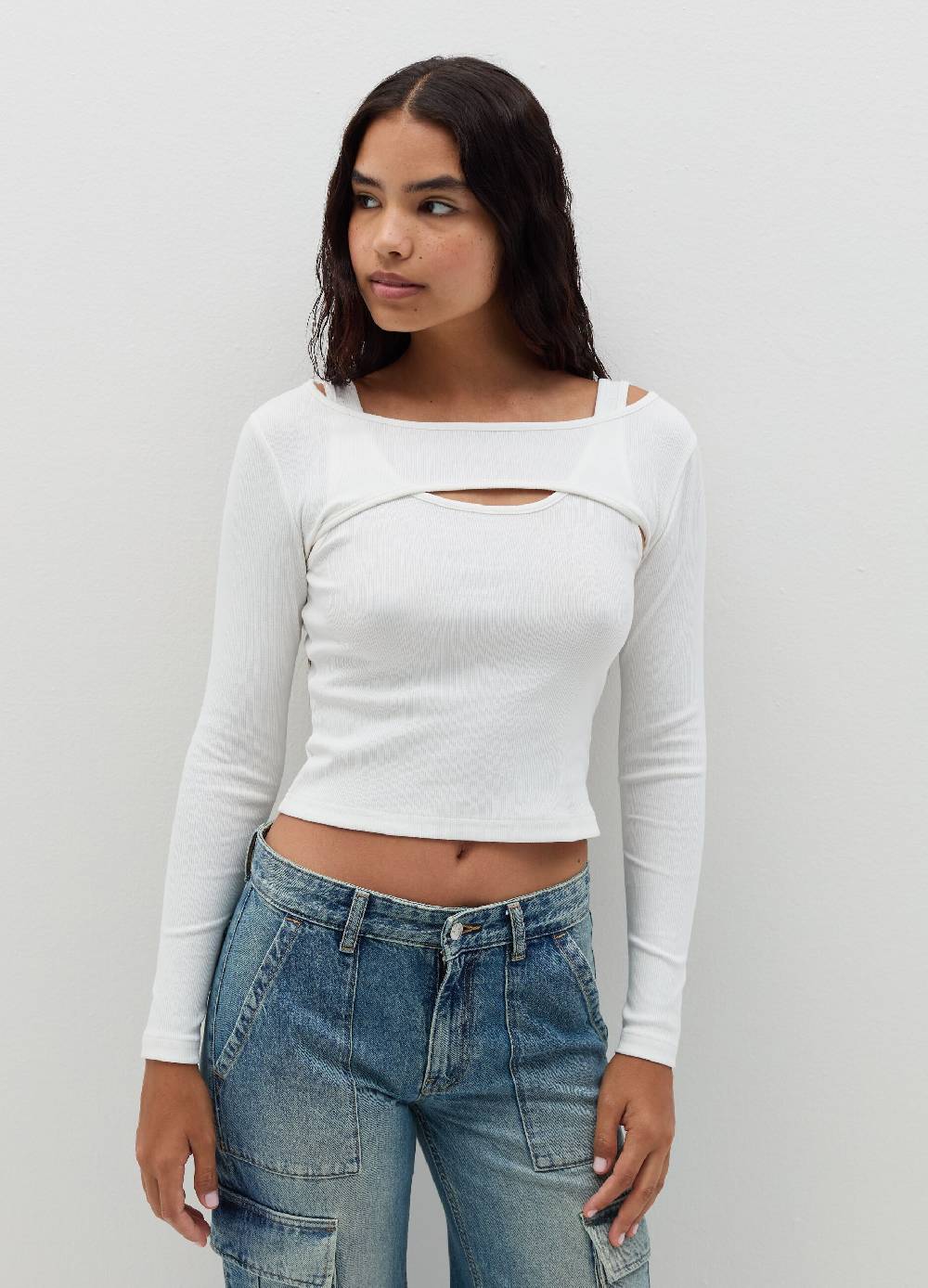 B. ANGEL T-shirt a maniche lunghe con dettaglio cut out Fino Al -60%
