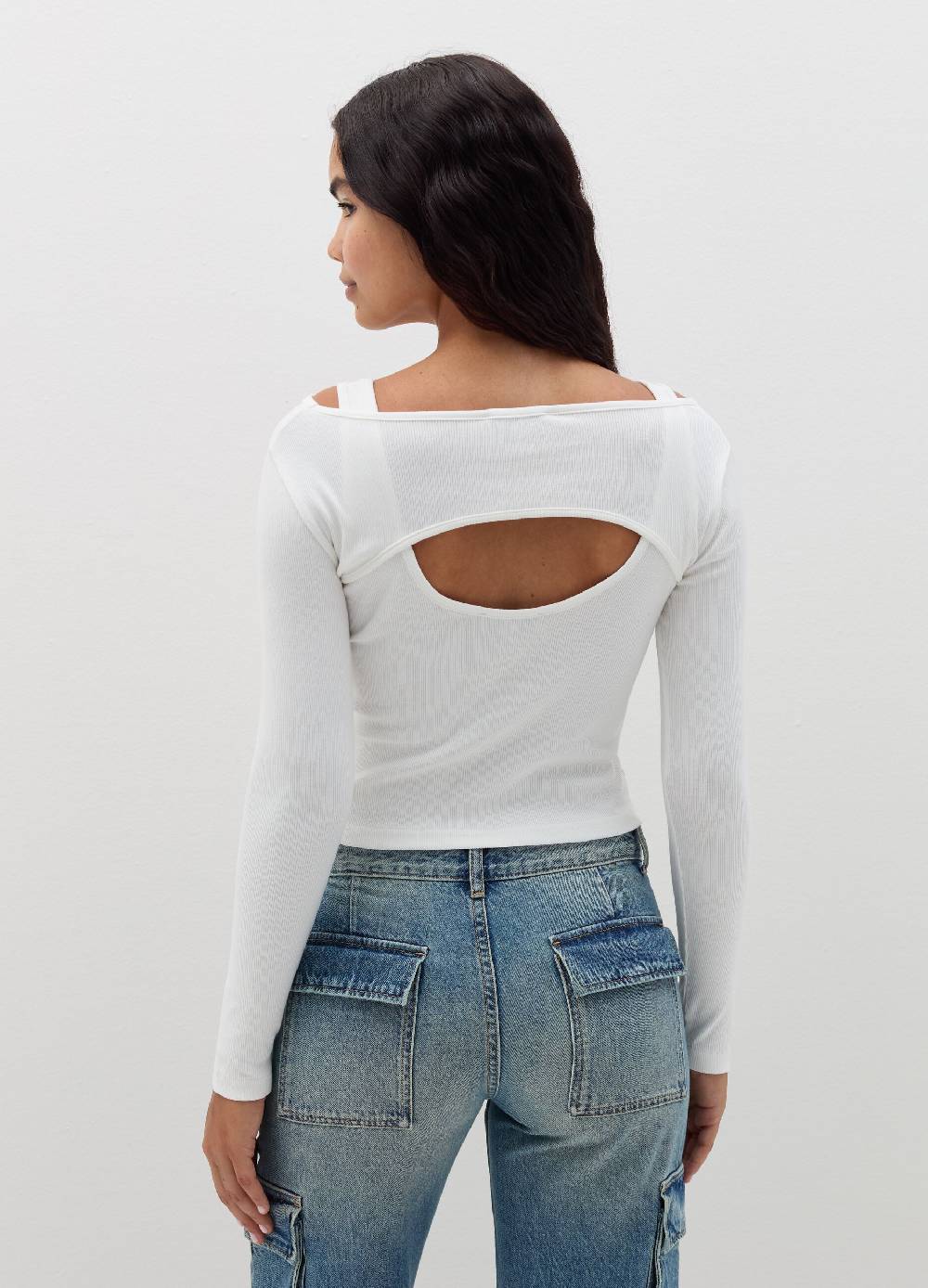 B. ANGEL T-shirt a maniche lunghe con dettaglio cut out Fino Al -60%