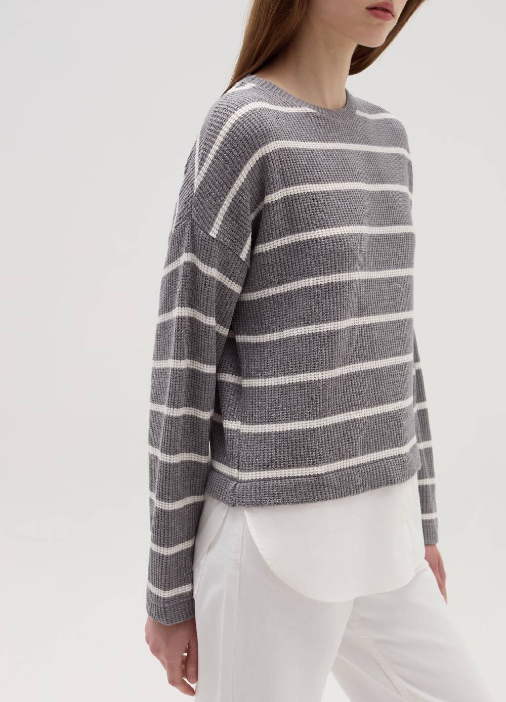 OVS T-shirt maniche lunghe con micro trama waffle