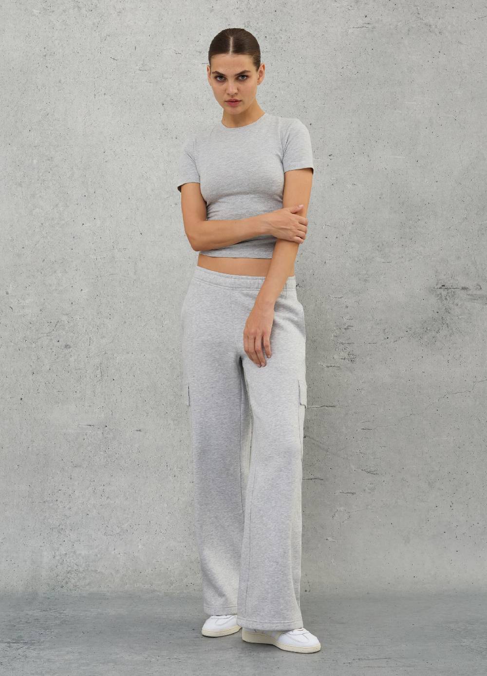 UTOPJA Perfect T-shirt Grey Melange Saldi Di Fabbrica