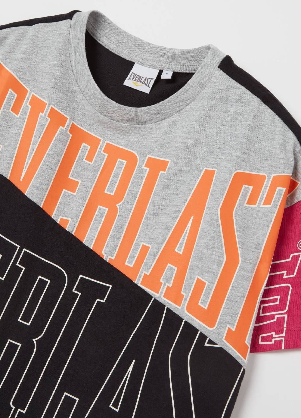 EVERLAST T-shirt color-block con stampa logo In Saldo