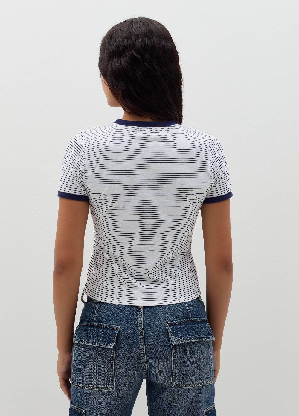 B. ANGEL T-shirt con profili a contrasto e stampa Vendita