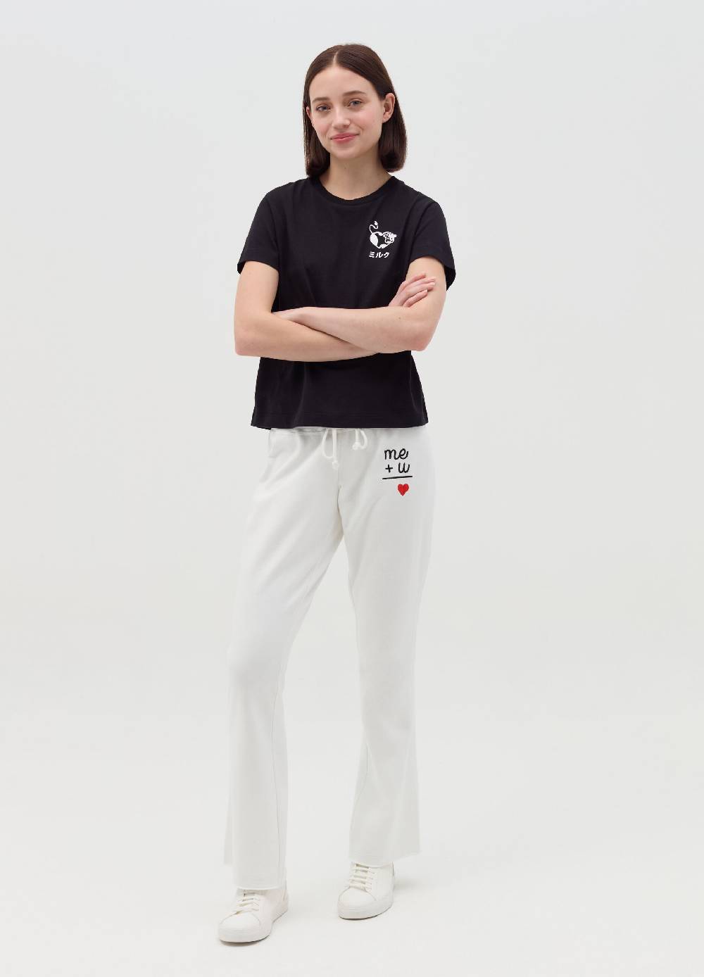 MILK+HERO T-shirt girocollo in cotone Pezzi Unici