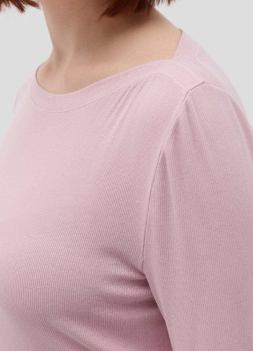 MYA T-shirt a costine con scollo a barca Curvy Novità