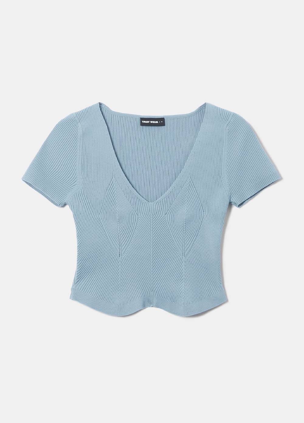 TALLY WEIJL Crop top a costine Economico