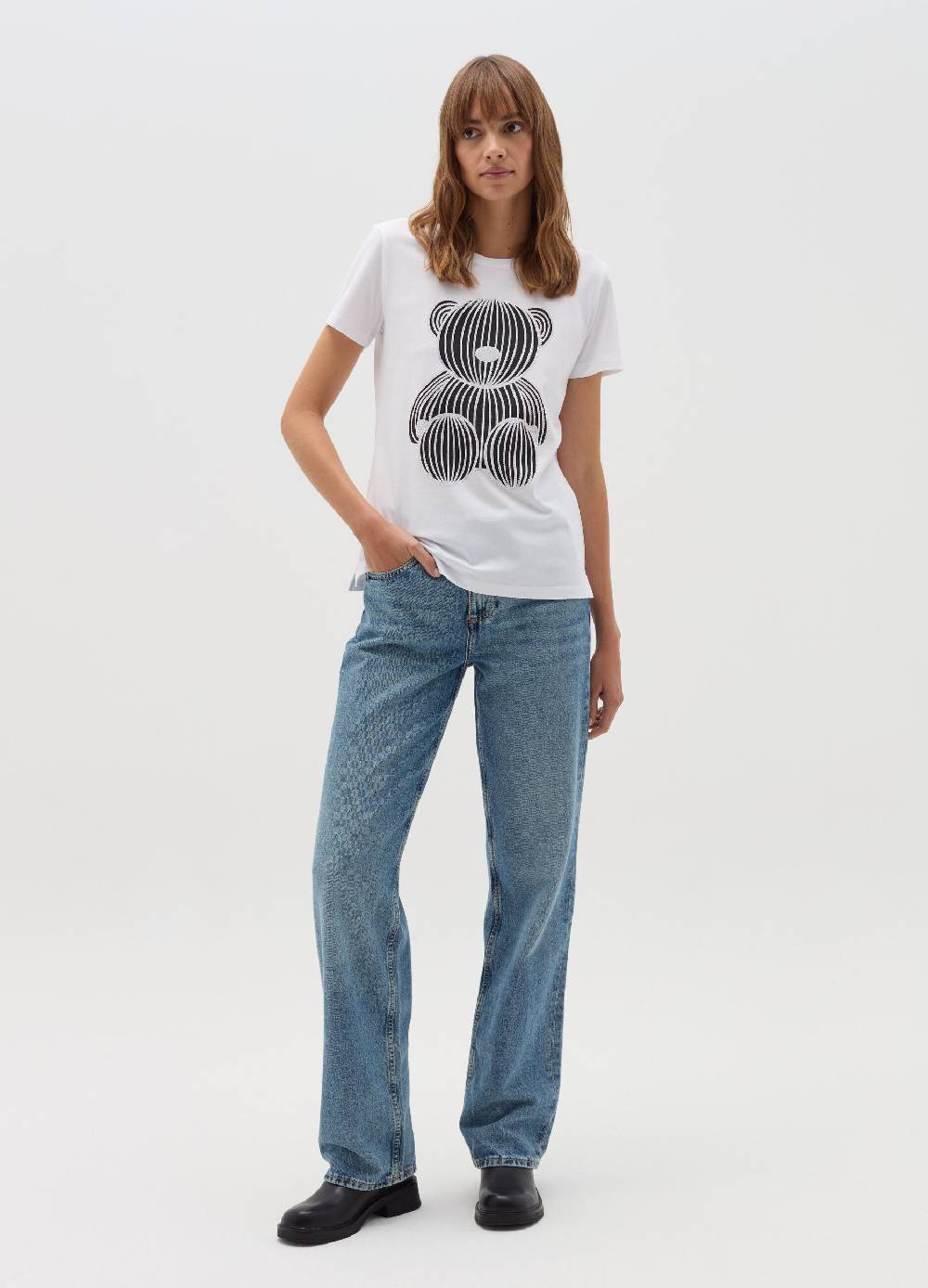 OVS T-shirt stampa orso con strass Vendita Economica