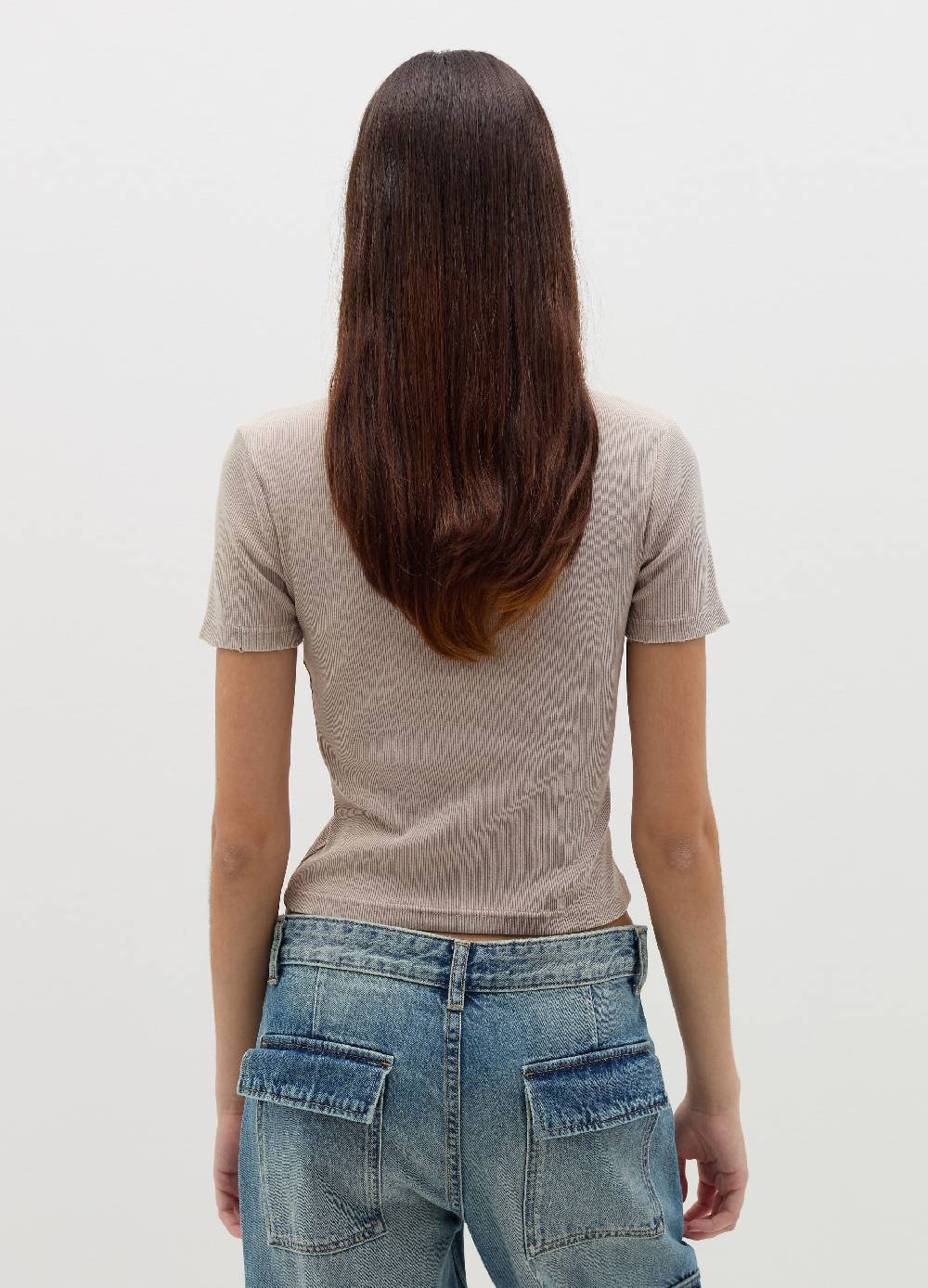 B. ANGEL T-shirt in cotone stretch a costine I Più Venduti