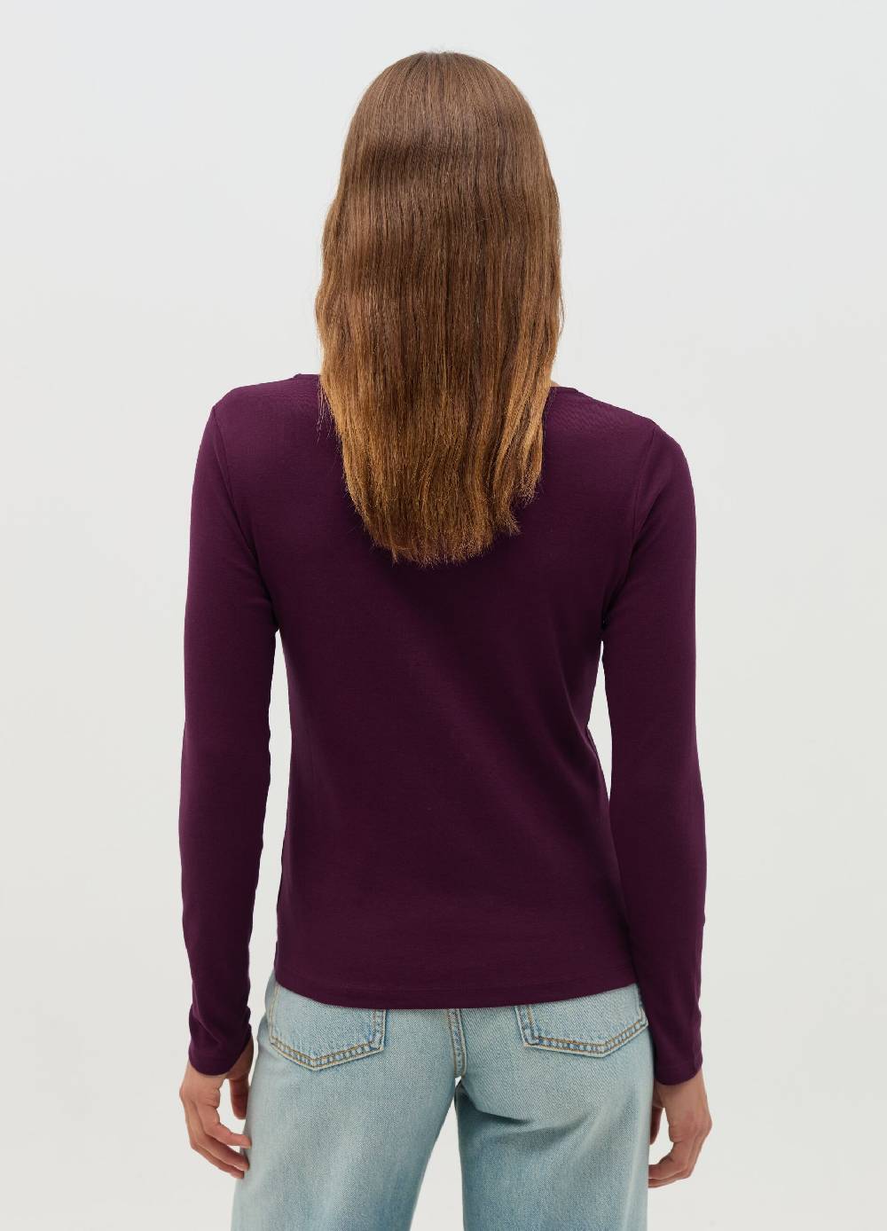 OVS T-shirt a maniche lunghe con scollo a cuore Nuova