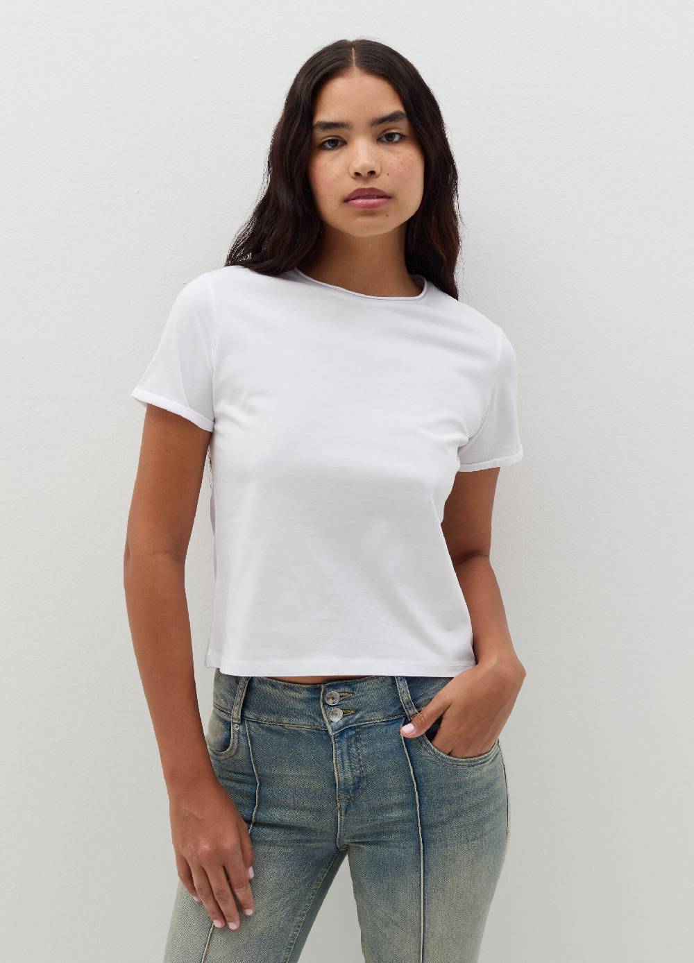 B. ANGEL T-shirt in cotone scollo rotondo 2025