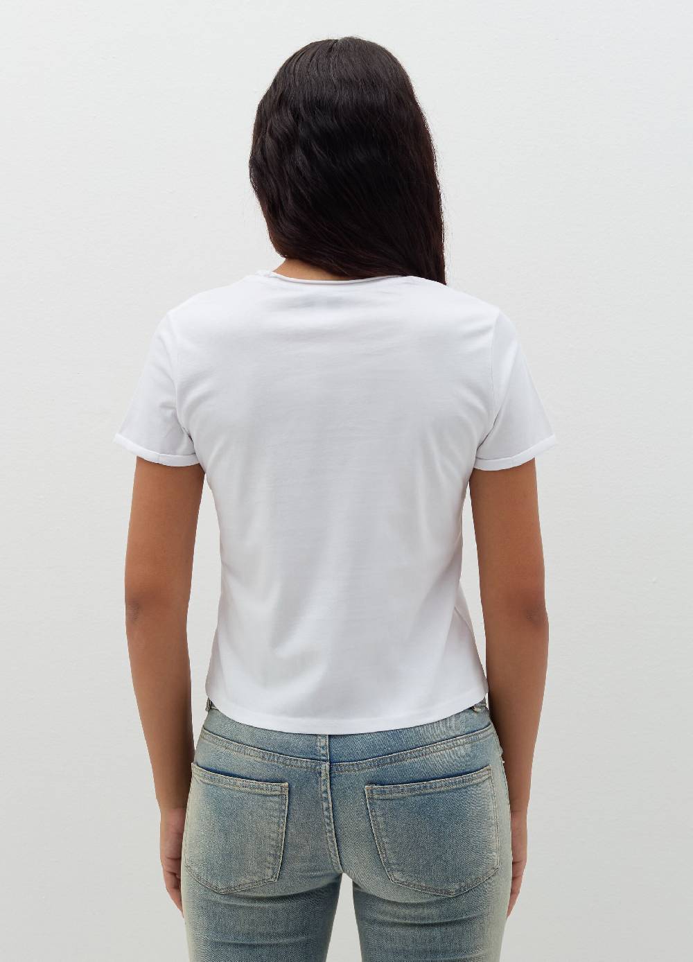 B. ANGEL T-shirt in cotone scollo rotondo 2025
