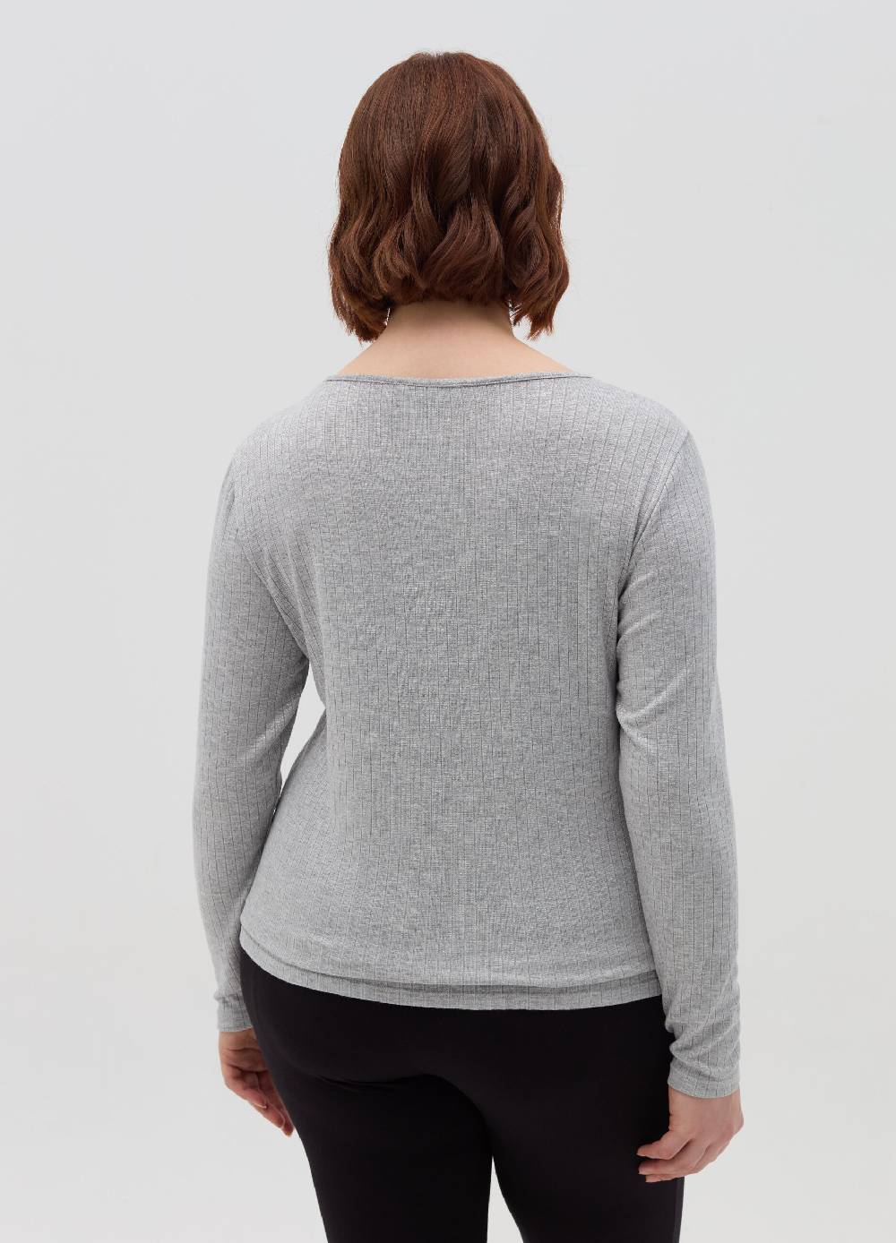 MYA T-shirt in lurex a coste piatte Curvy Nuovo