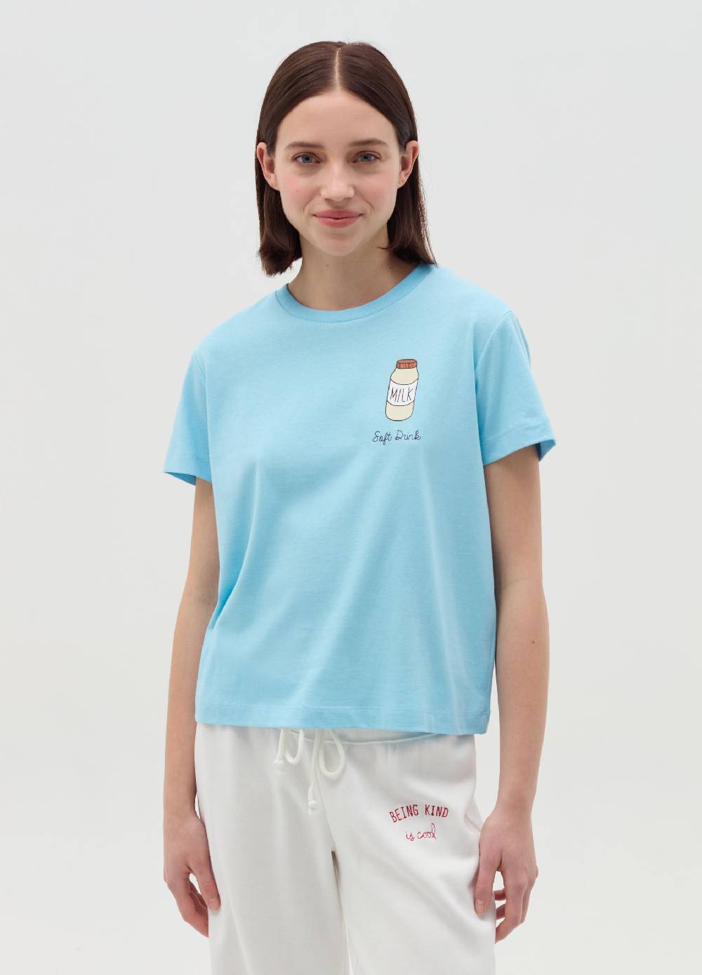 MILK+HERO T-shirt girocollo in cotone Qualità