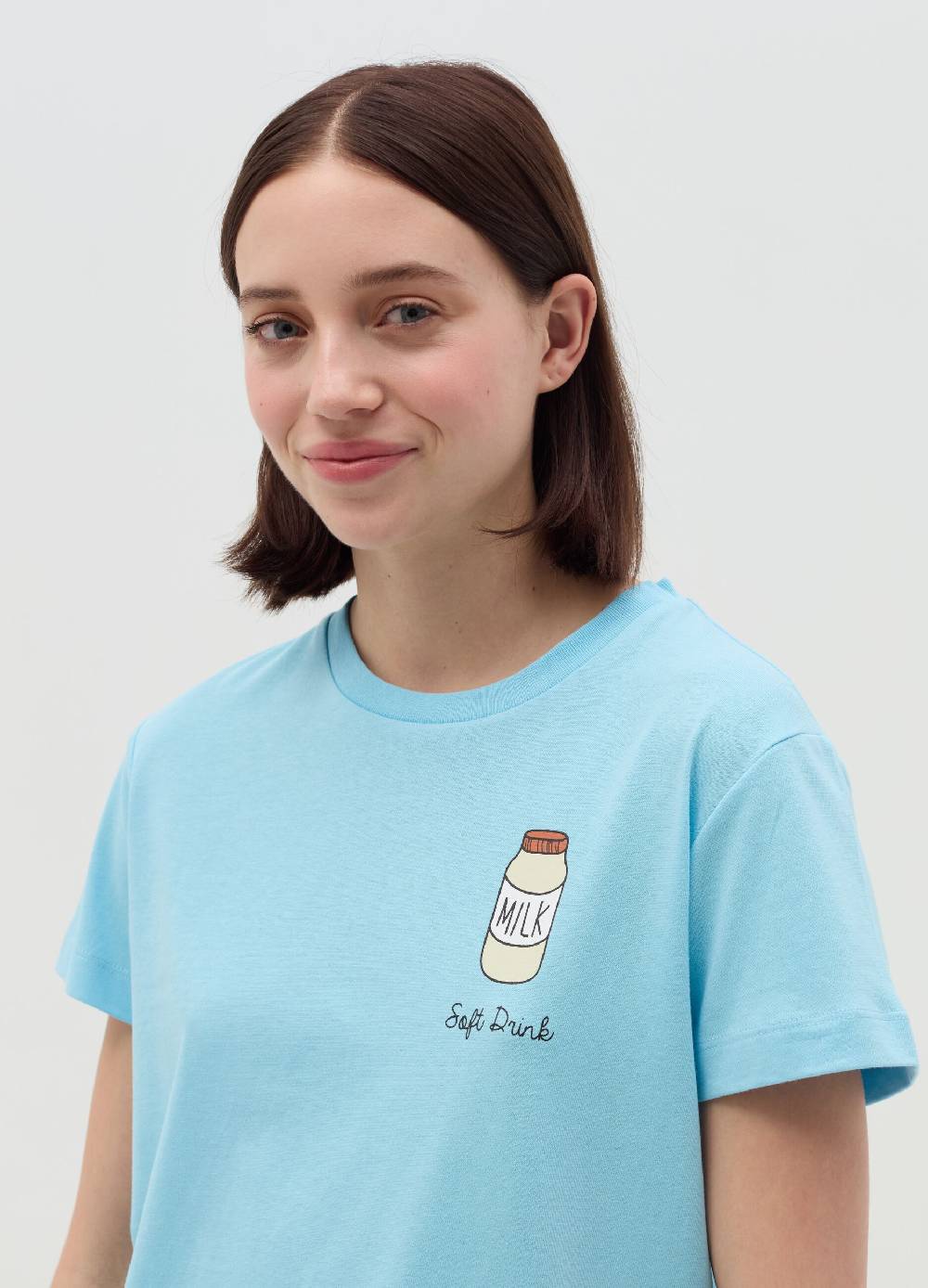 MILK+HERO T-shirt girocollo in cotone Qualità
