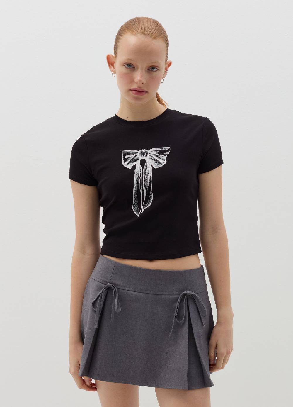 B. ANGEL T-shirt in cotone stretch con stampa Shopping Online