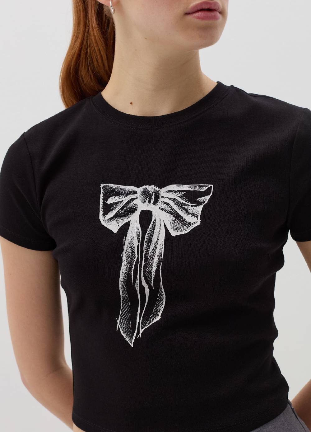 B. ANGEL T-shirt in cotone stretch con stampa Shopping Online