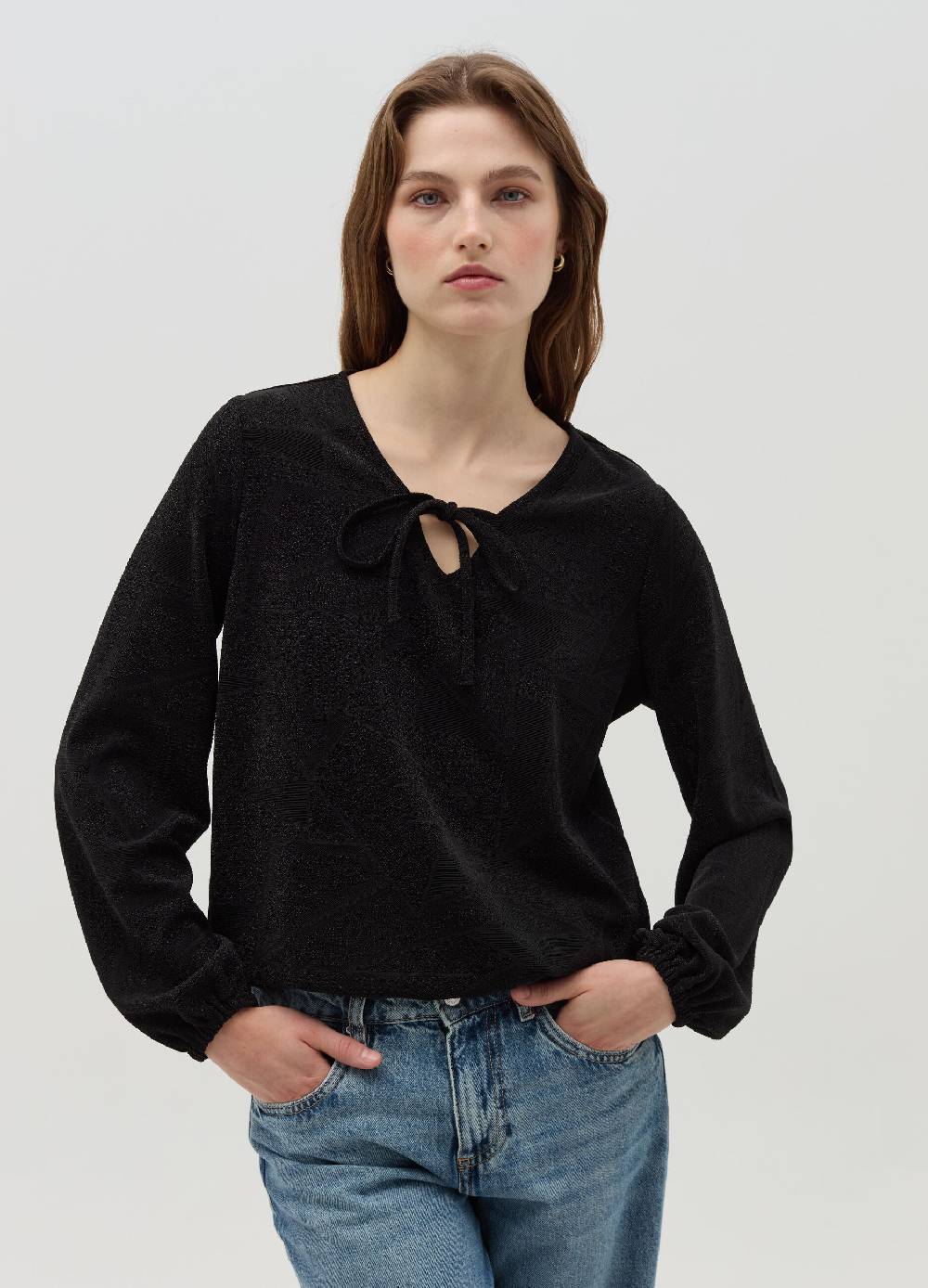 OVS T-shirt in lurex a maniche lunghe Novità