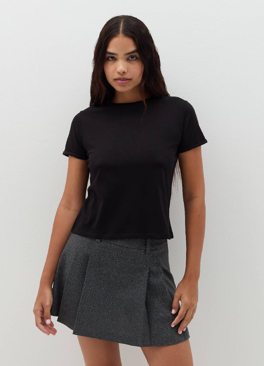 B. ANGEL T-shirt in cotone scollo rotondo Economico