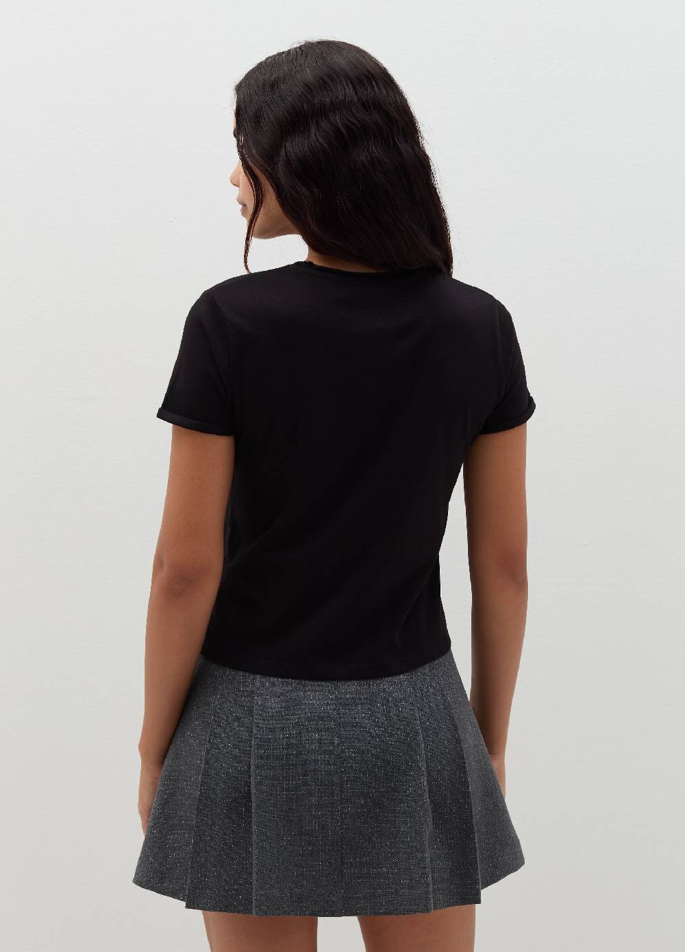 B. ANGEL T-shirt in cotone scollo rotondo Economico
