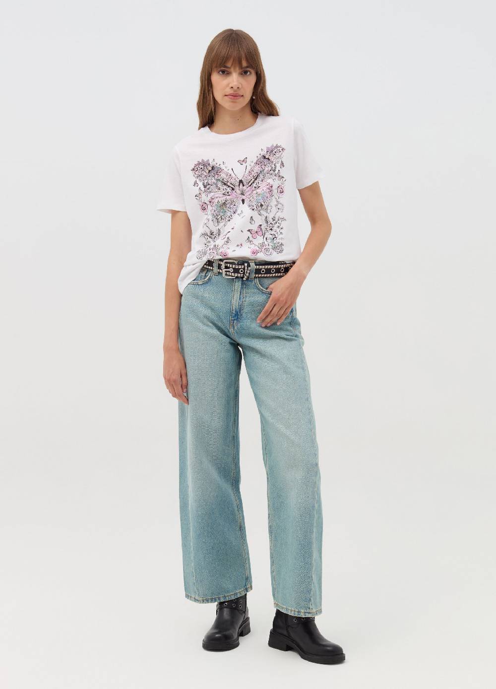 OVS T-shirt stampa farfalle e fiori Outlet