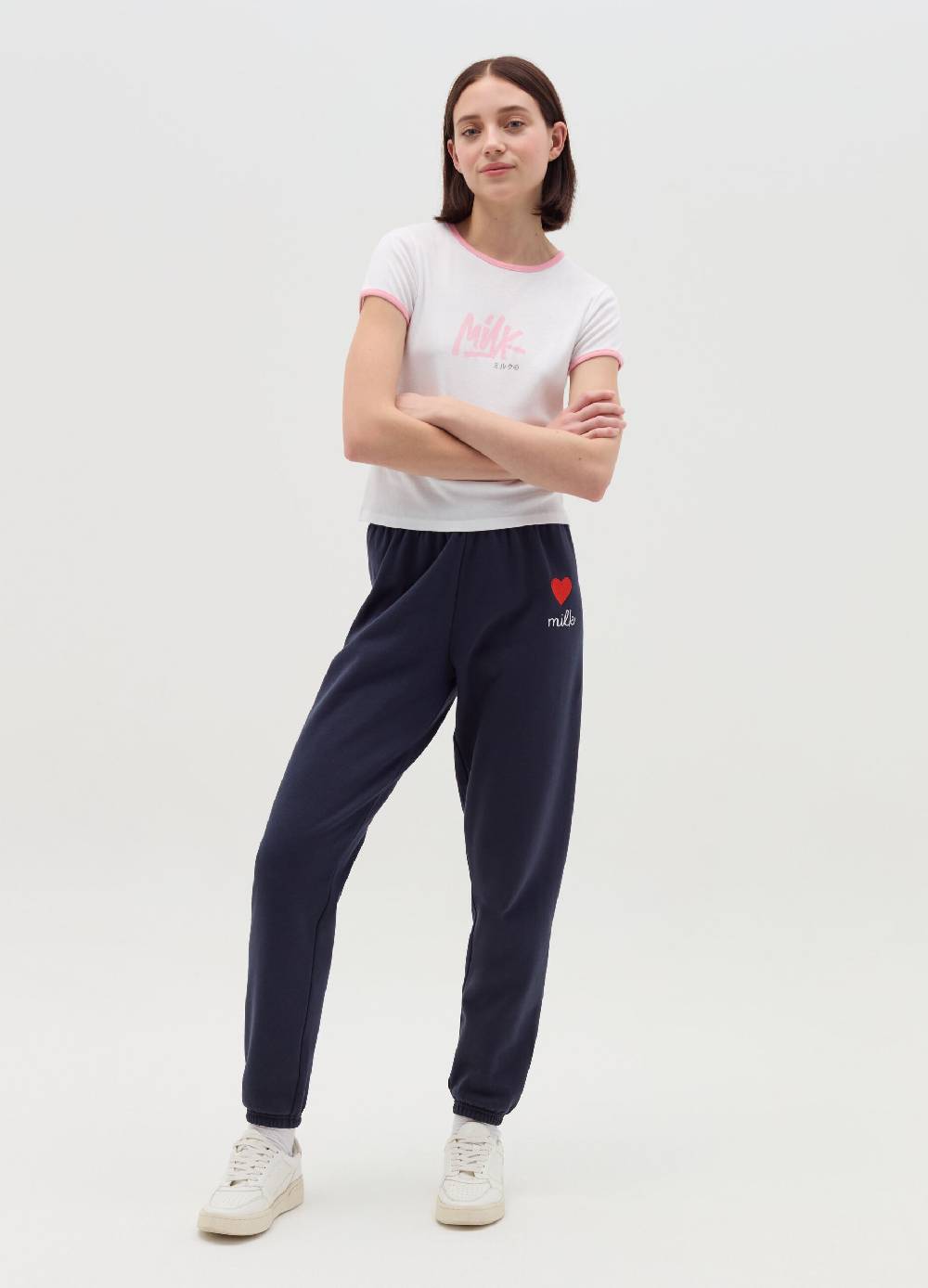 MILK+HERO T-shirt girocollo con stampa In Saldo