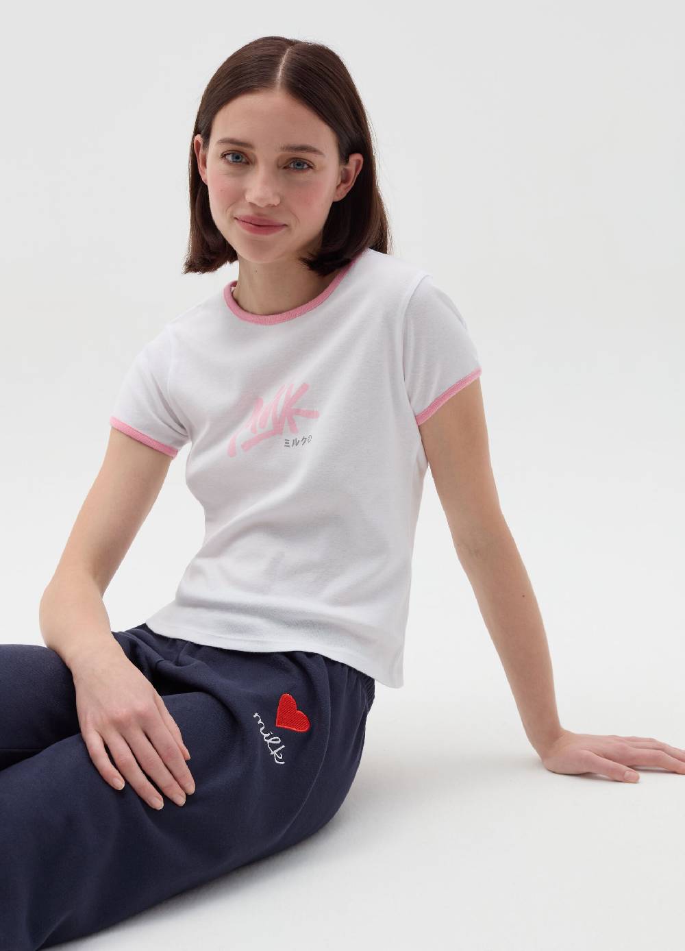 MILK+HERO T-shirt girocollo con stampa In Saldo