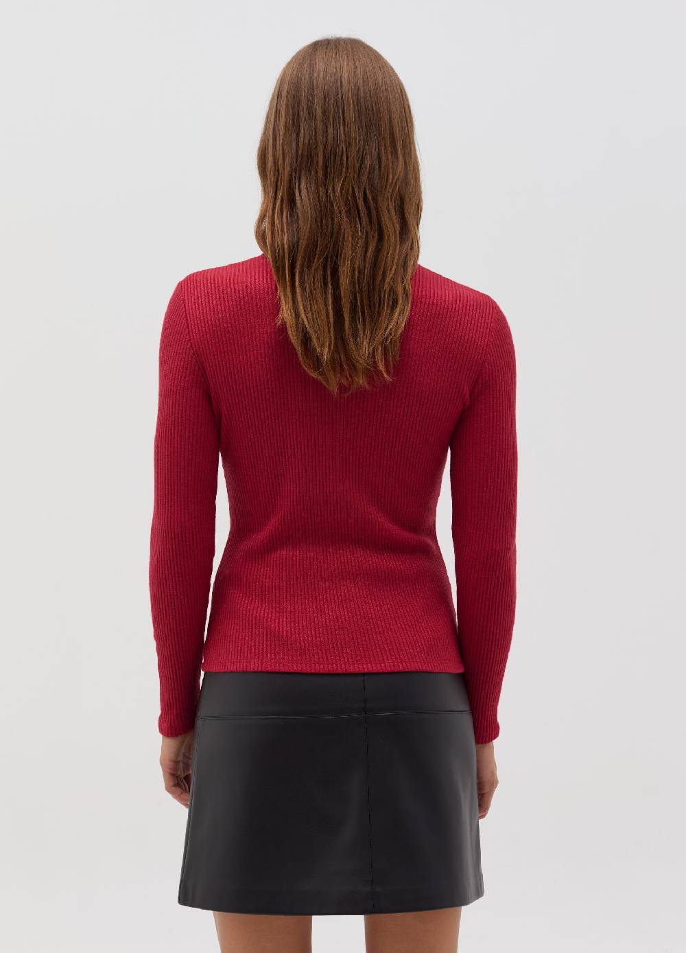 OVS T-shirt in lurex a maniche lunghe con collo alto 2025