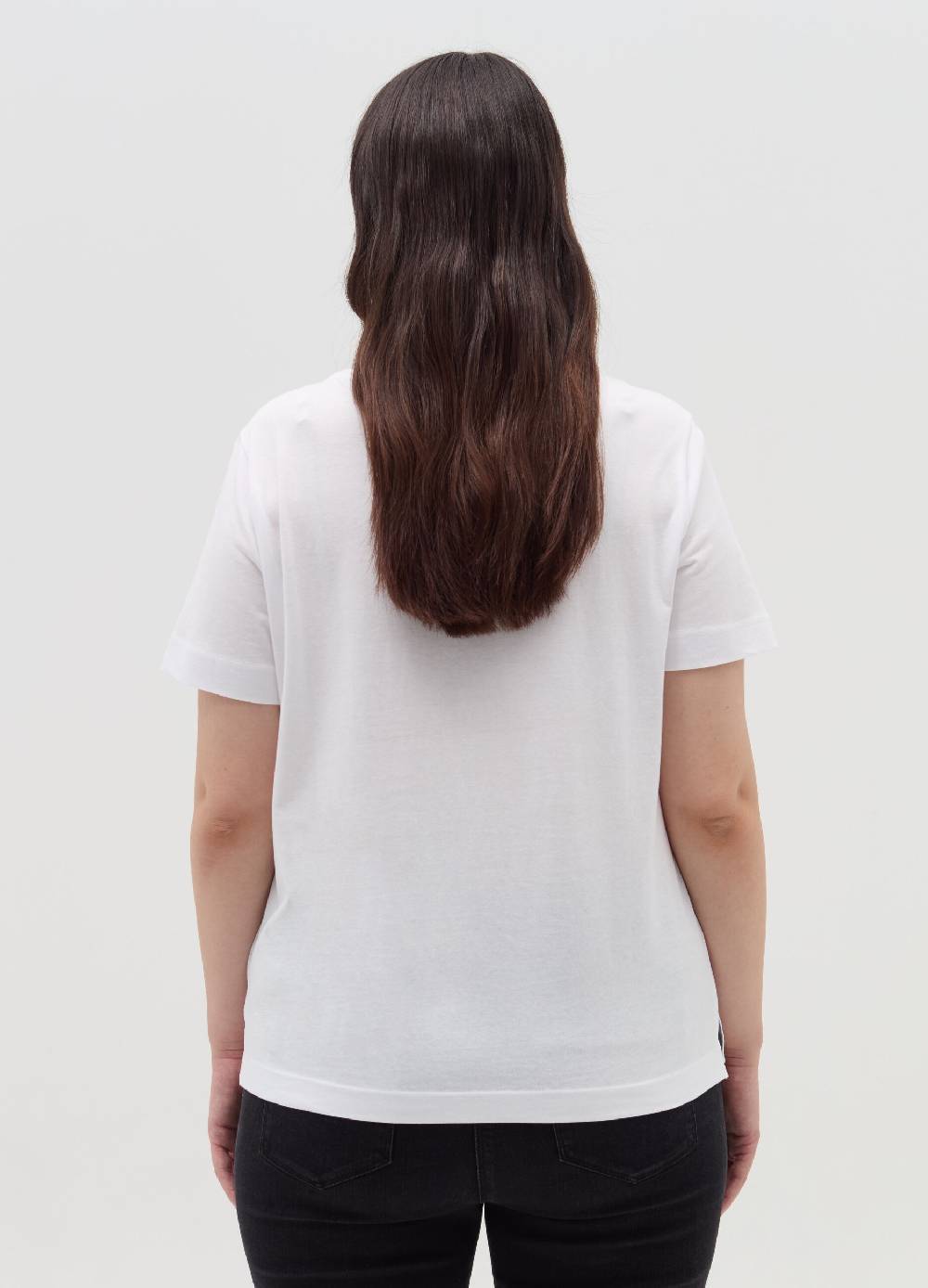 MYA T-shirt in cotone con stampa Curvy Qualità