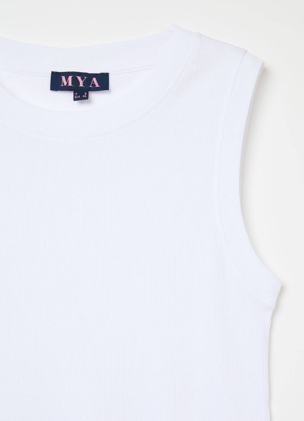 MYA Tank top a costine sottili Curvy Vendita