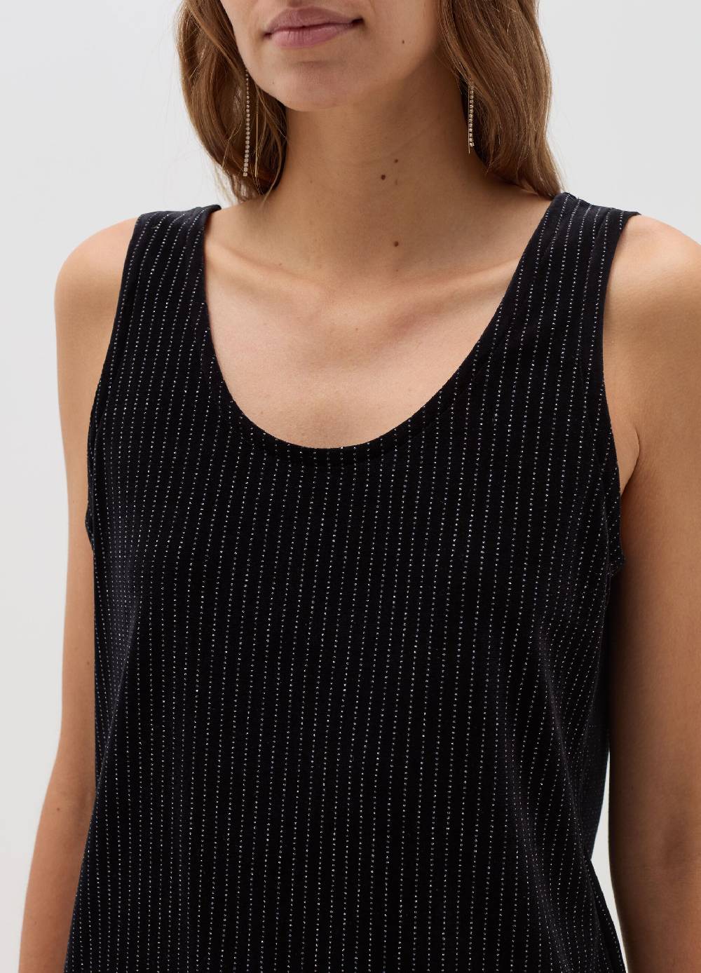 OVS Tank top in velluto con fil coupe in lurex Pezzi Unici