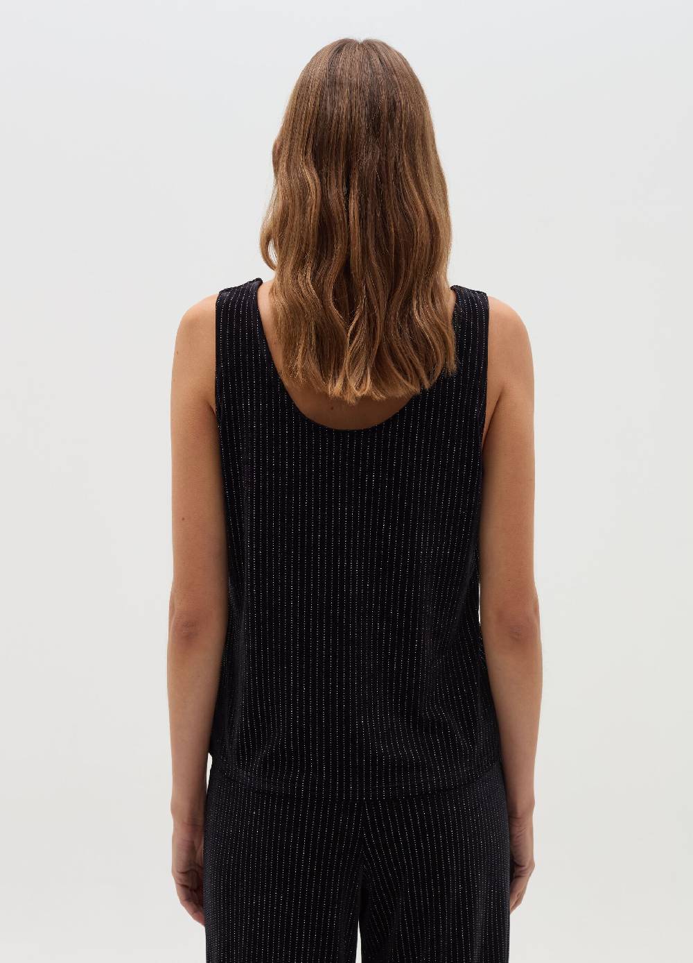 OVS Tank top in velluto con fil coupe in lurex Pezzi Unici