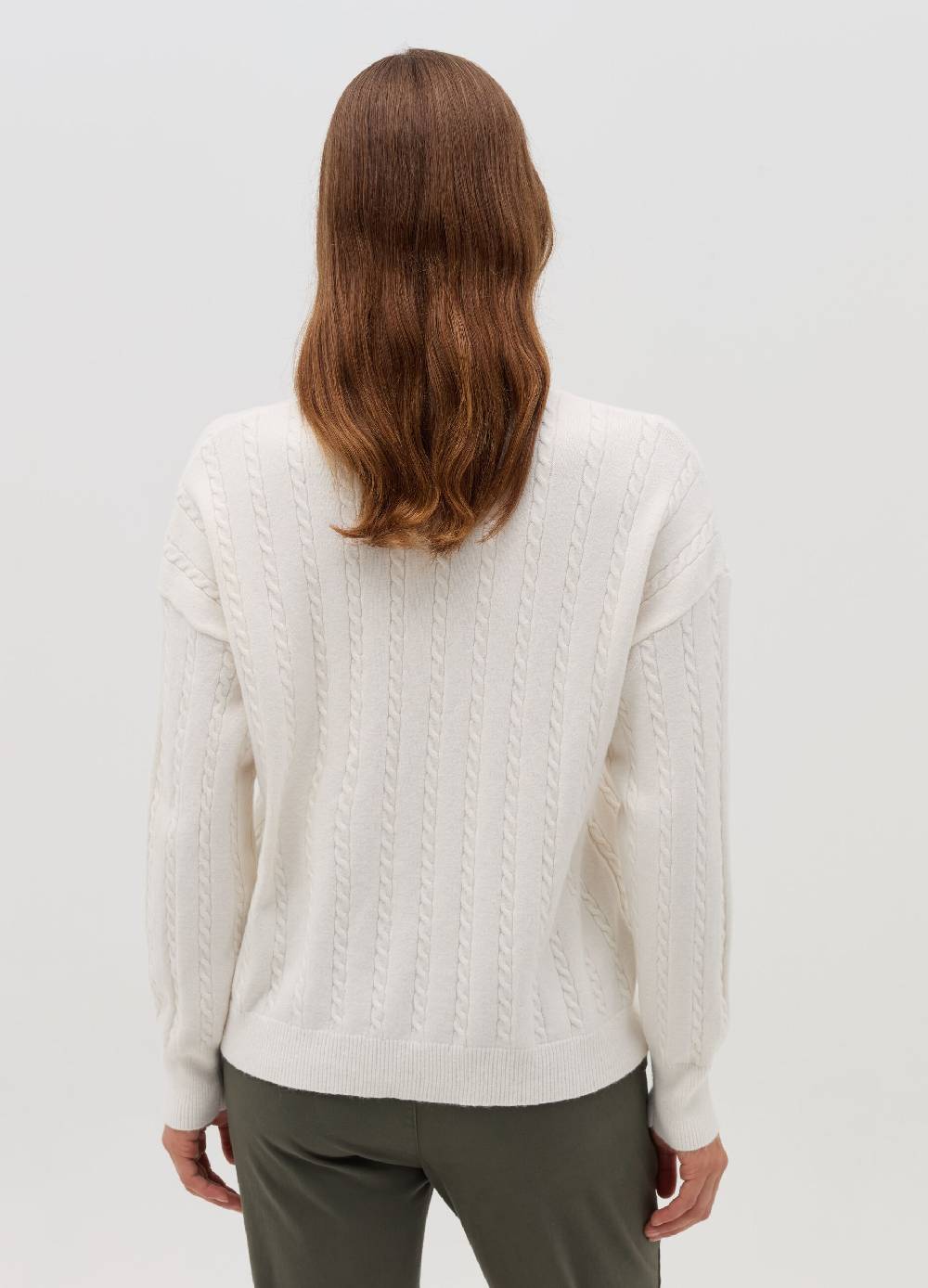 HYBRID Pullover a coste con lavorazione intrecciata Consegna Veloce