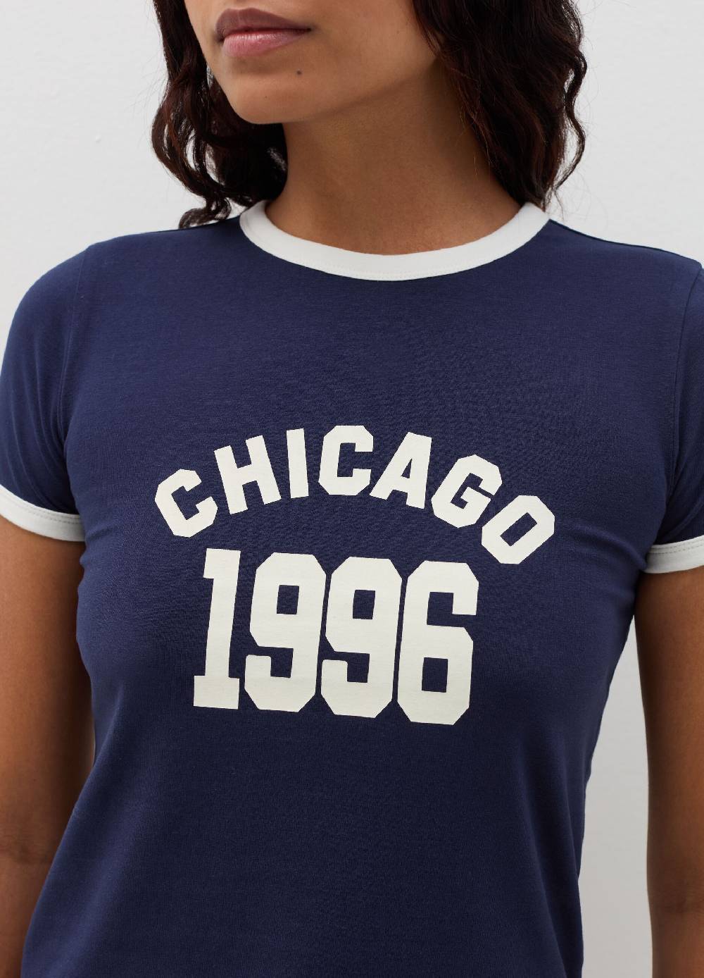 B. ANGEL T-shirt con profili a contrasto e stampa Affare Del Giorno