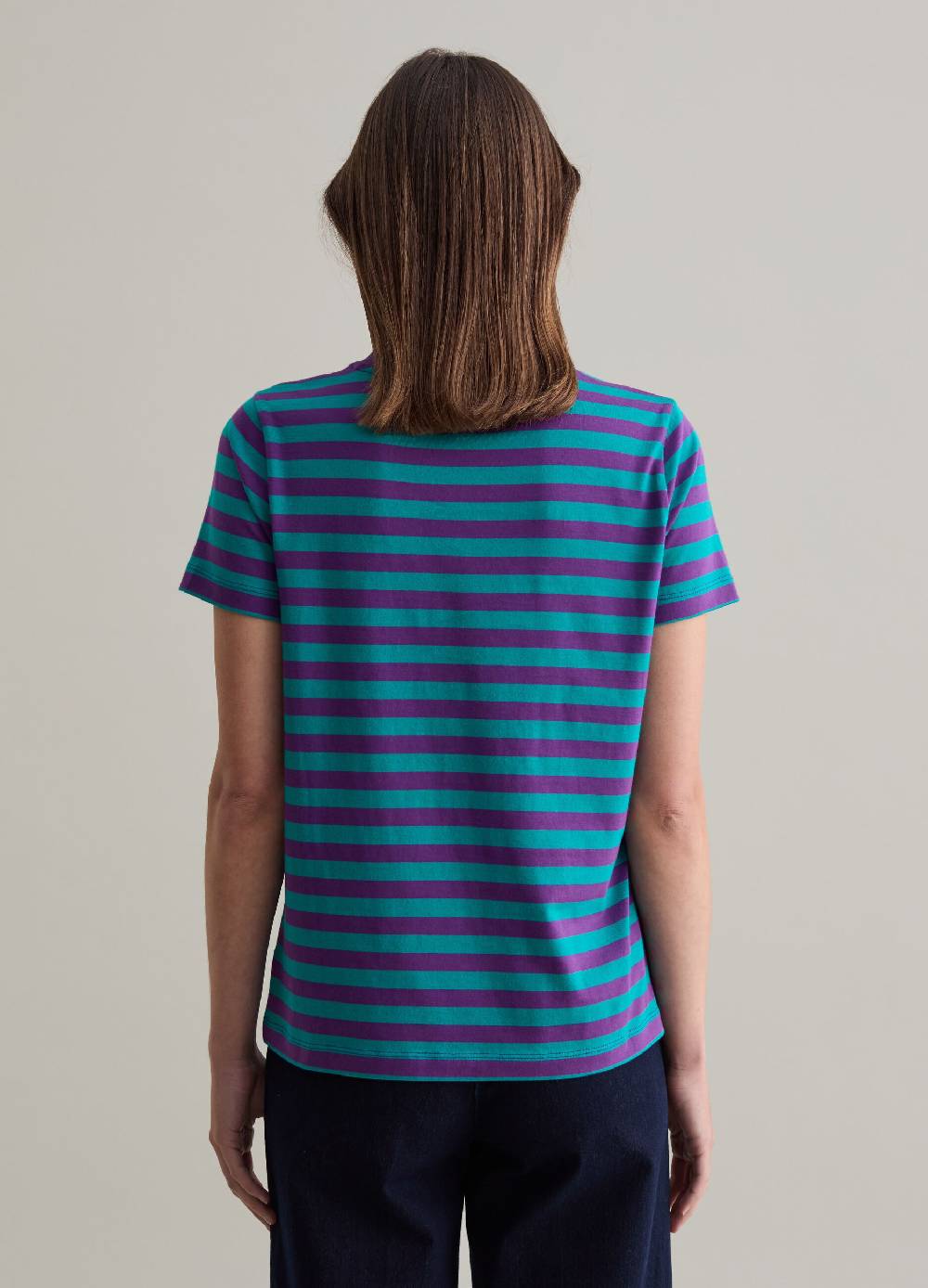 PIOMBO T-shirt in cotone Supima a righe Economico