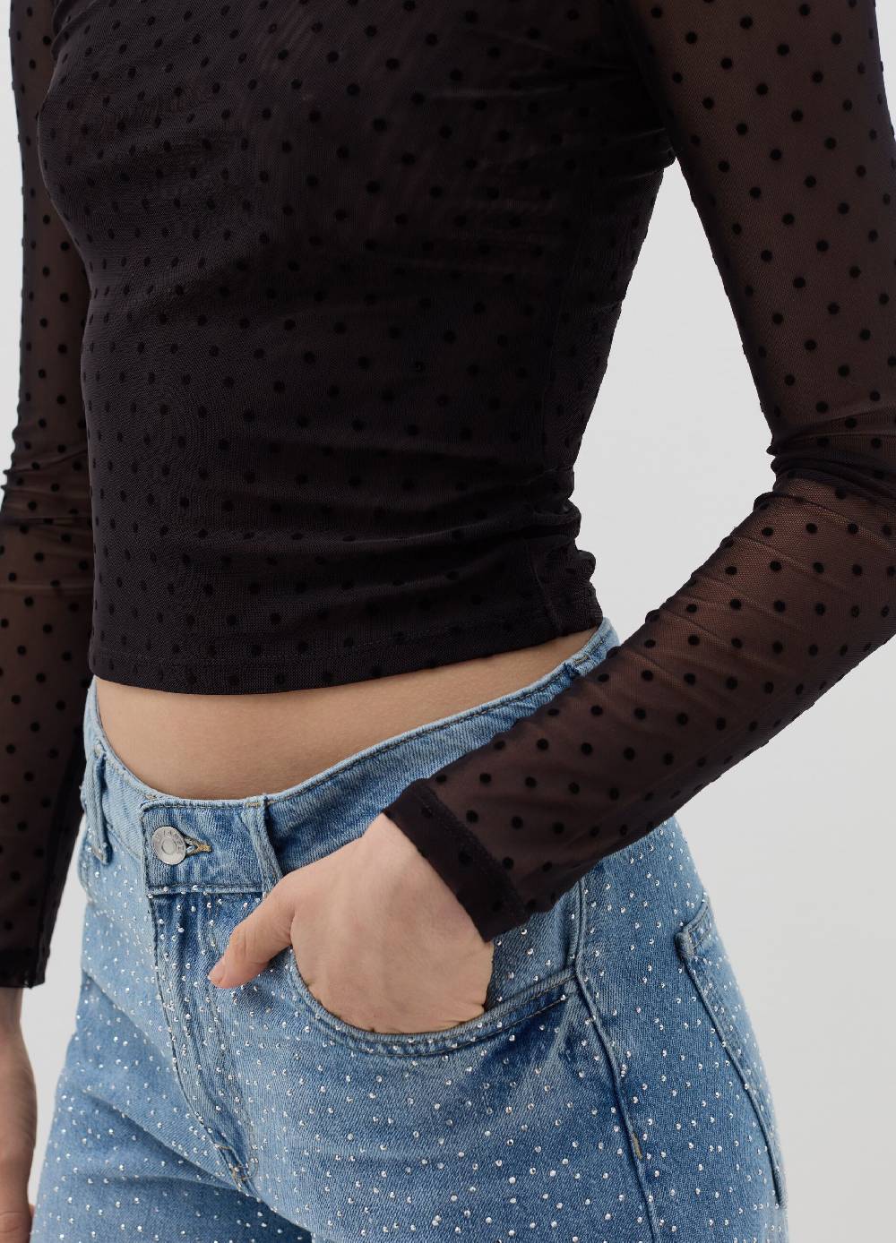 B. ANGEL T-shirt in mesh a pois I Più Venduti