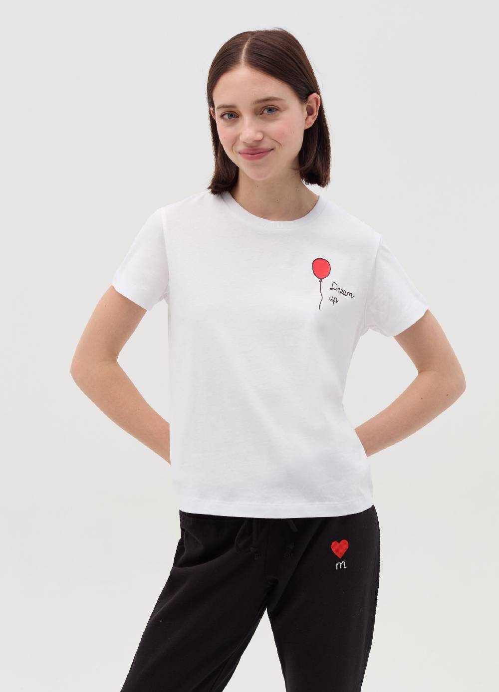 MILK+HERO T-shirt girocollo in cotone Vendite Flash