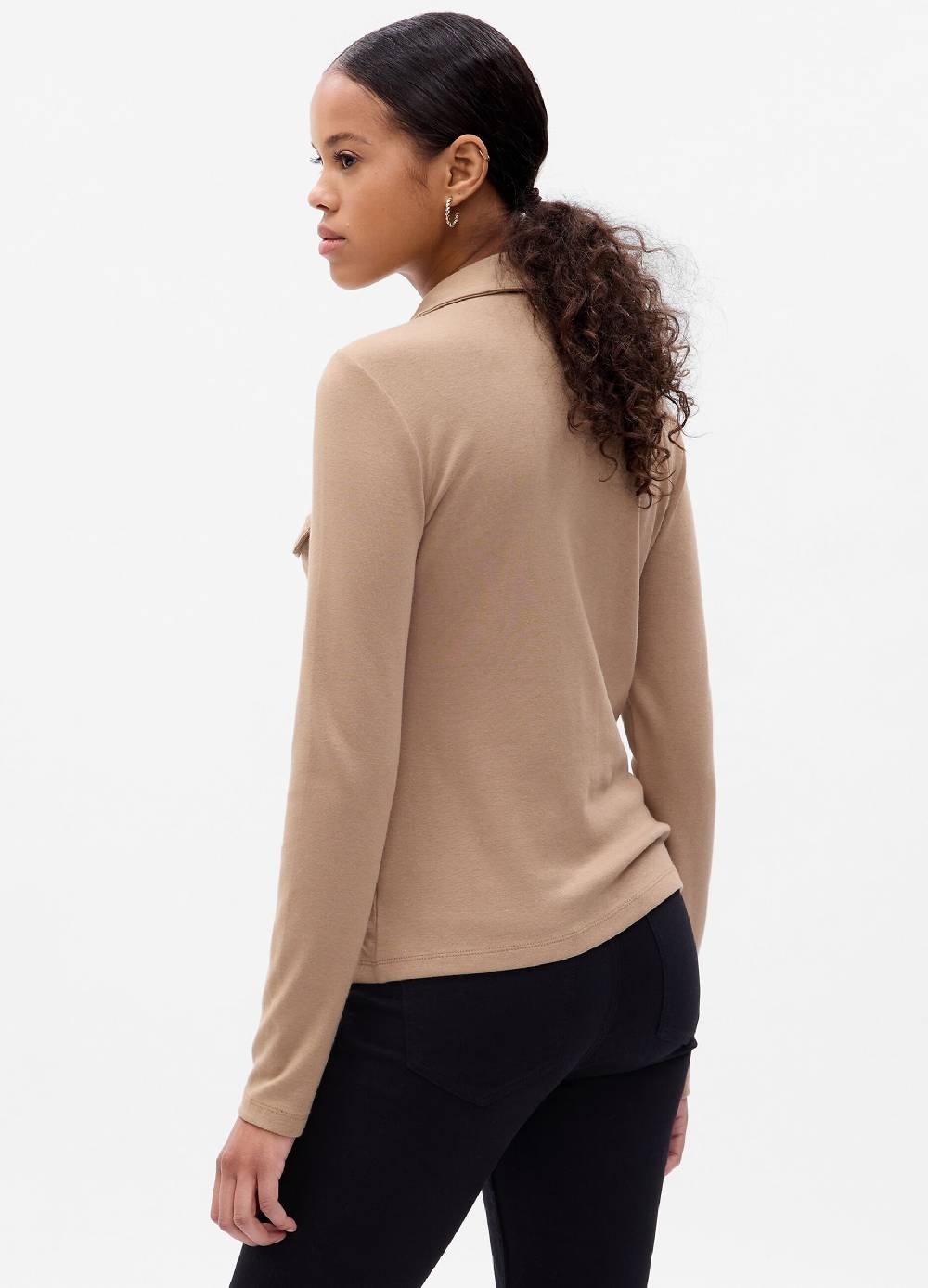 GAP T-shirt a maniche lunghe con colletto Vendita