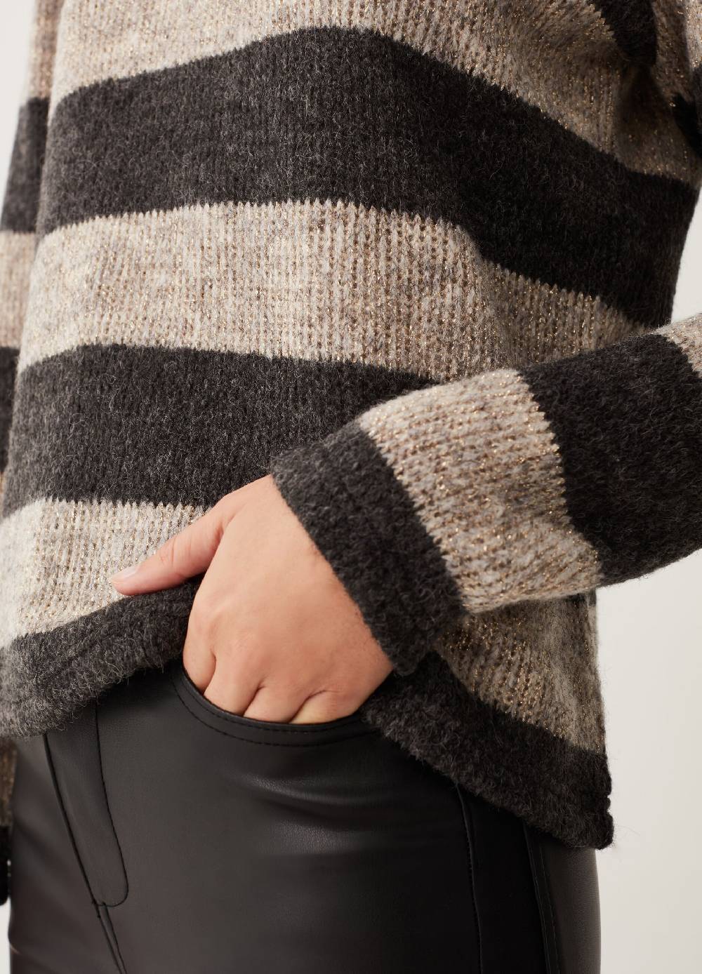 OVS Maglia a righe con dettagli lurex Promozione Limitata